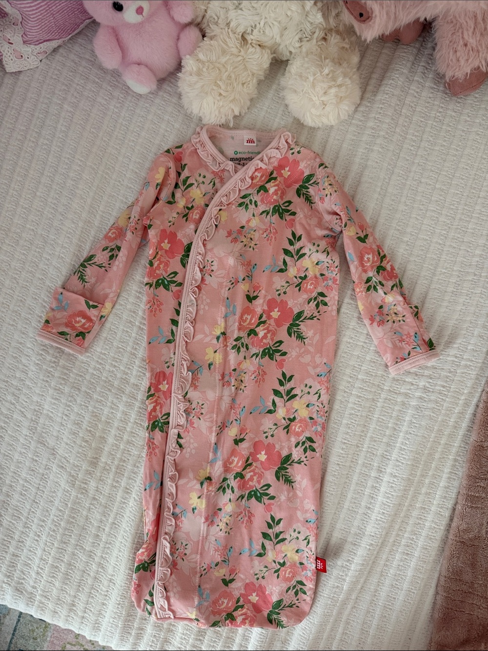 Blooming Garden Pink Floral Baby Sleep Gown - Cozy Kids Pajamas